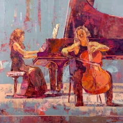 Concierto en primera fila - 100x100 cm